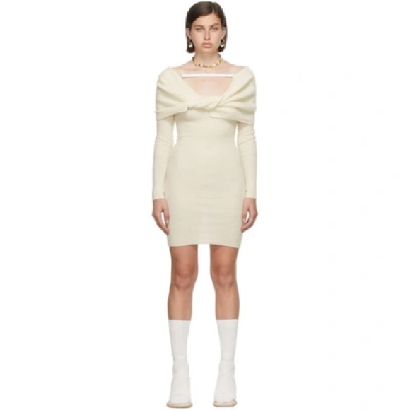 Jacquemus La Robe Ascua Wool Knitted Dress - Picture 1 of 5